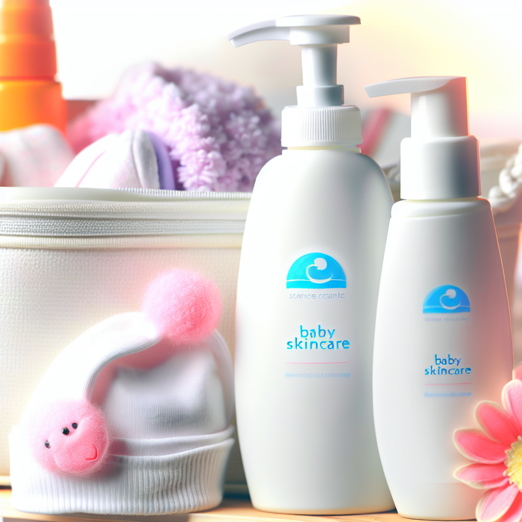 Bebek cilt bakımı için ürünlerin kullanımı ile ilgili görsel