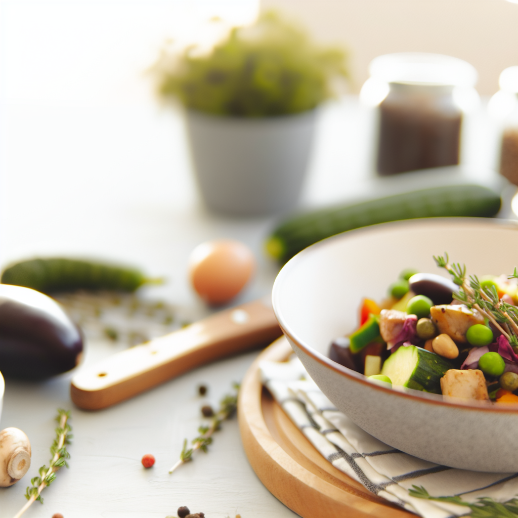 Evde uygulanabilir sağlıklı menü örneği ve porsiyon kontrolünü gösteren görsel.